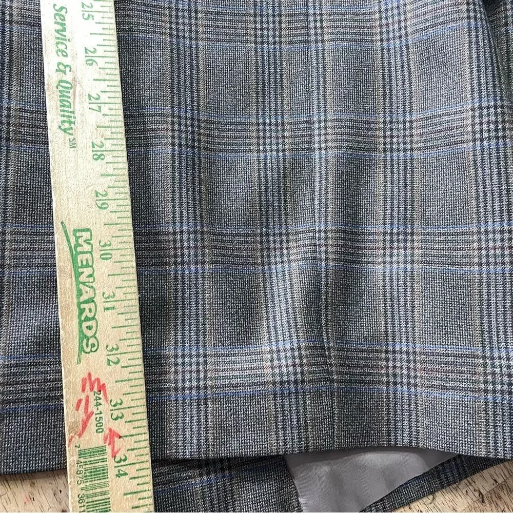 Hart Schaffner Marx‎ Sport Coat Blazer Mens 46XL Plaid Gray